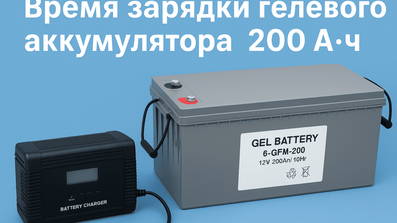 Время зарядки гелевого Аккумулятора 200 Ач