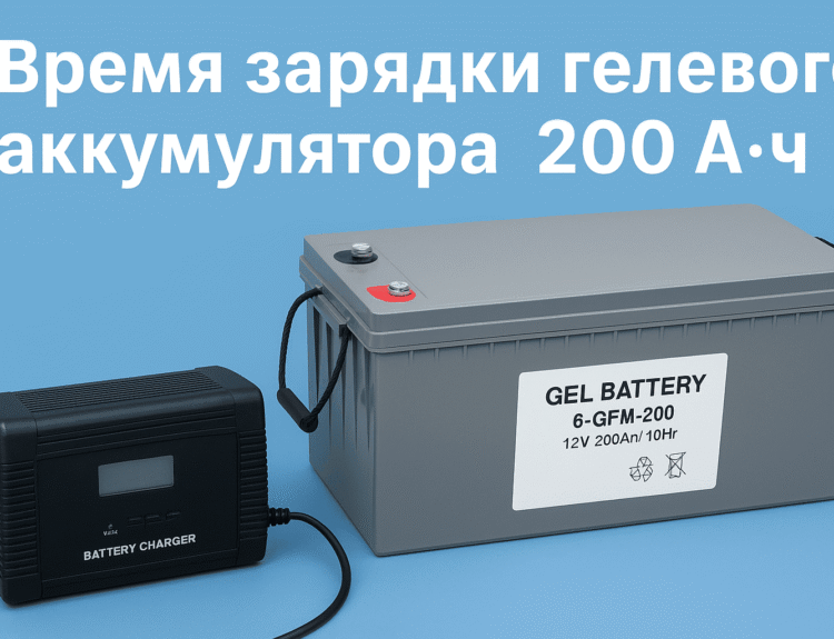 Время зарядки гелевого Аккумулятора 200 Ач