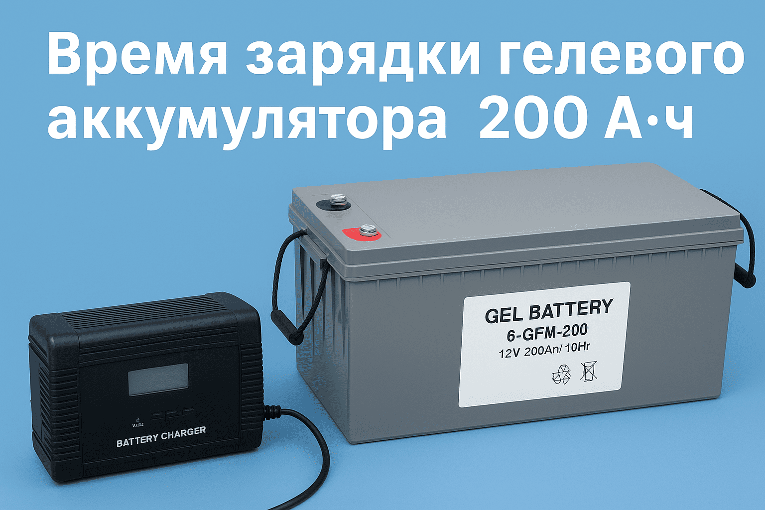 Время зарядки гелевого Аккумулятора 200 Ач